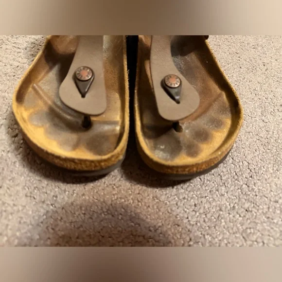 Birkenstock Gizeh thong toe Sandal brown size 39 - Picture 3 of 7